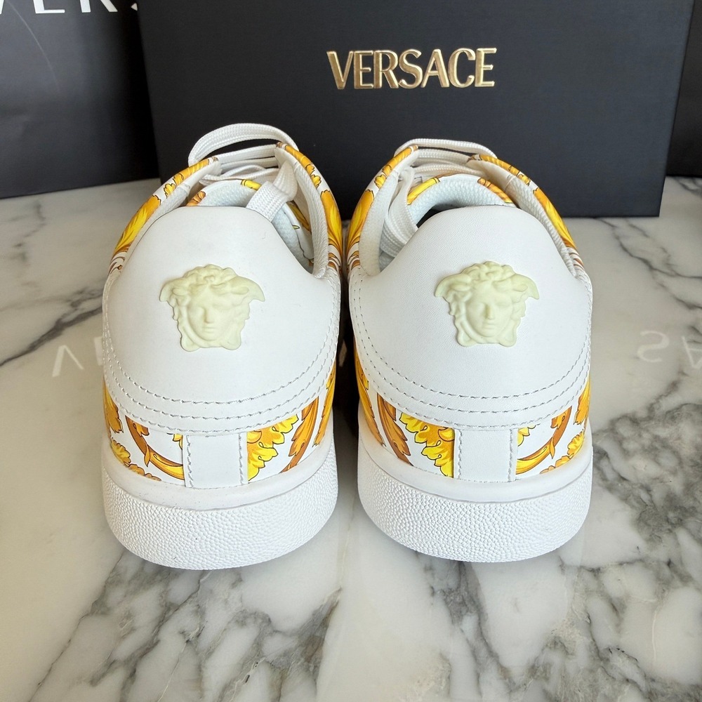 Versace Womens 1016935 Leather Medusa Head Low Top Sneakers Trainers EU 36 - Picture 5 of 16